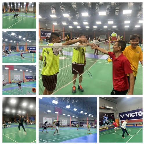 活力无限，，，，，，“羽”动你我  --凯时娱乐人生就是博集团举行2023年羽毛球角逐